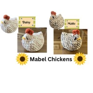 Handmade Crochet Mabel Chicken Amigurumi